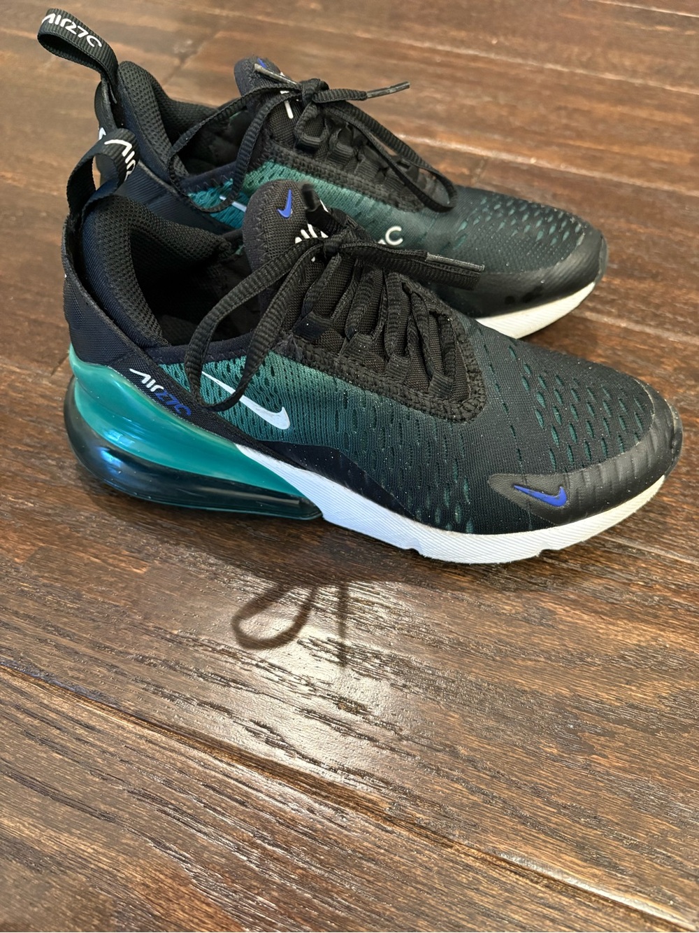 Nike Kids Air Max 270 - Black & Teal Blue